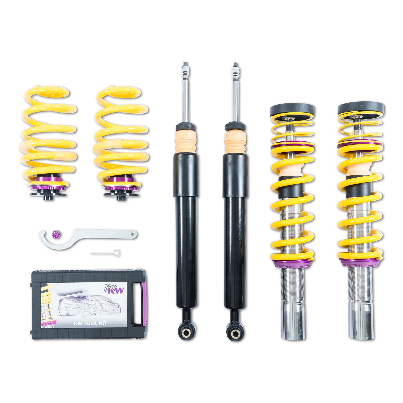 KW V1 Coilover Kit (2017+ A4 (B9) Sedan 2WD, without Electronic Dampers (50mm Ø)) - 102100AV