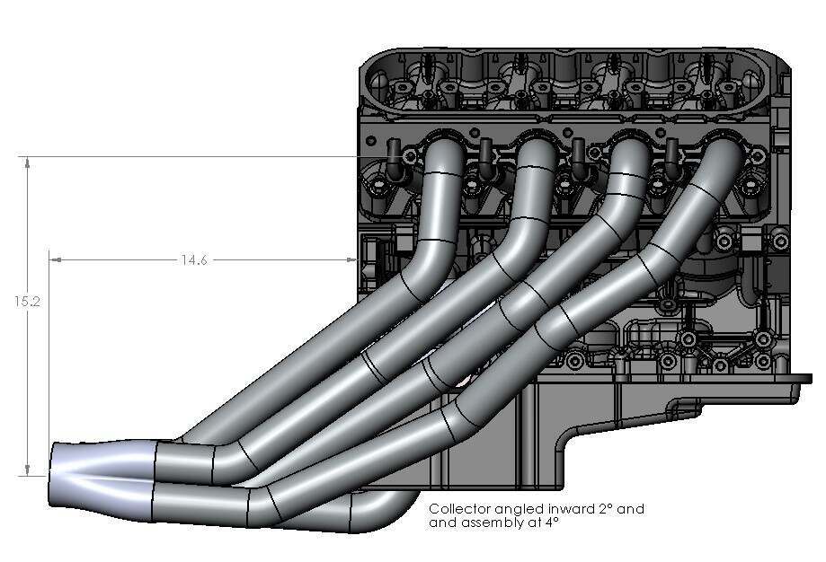 Ultimate Headers LS Swap Headers w/ UPR / Team Z K-Member (1979-2004 Mustang) - 102601