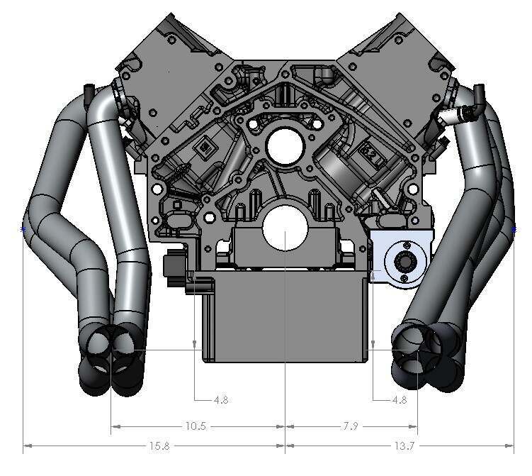 Ultimate Headers LS Swap Headers w/ UPR / Team Z K-Member (1979-2004 Mustang) - 102601