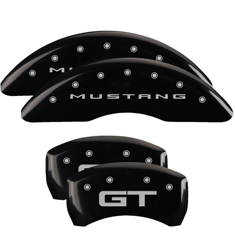 MGP Set Of 4 Caliper Covers Engraved Front: Mustang (2015) - Engraved Rear: GT (201 - 10269S2MGBK