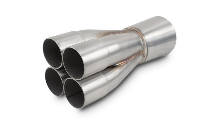 Vibrant Performance 4-1 S.S Merge Collectors (1.875" Inlet Id, 3" Merge, Outlet Od 3.5") - 10306