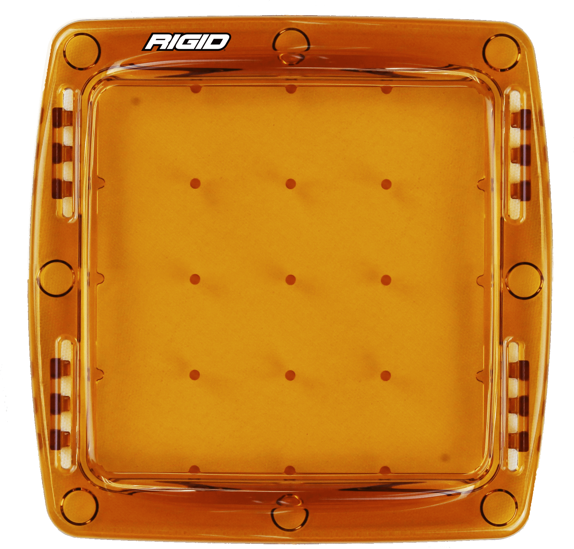RIGID Industries Rigid Light Cover For Q-Series Led Lights, Amber, Single - 103933