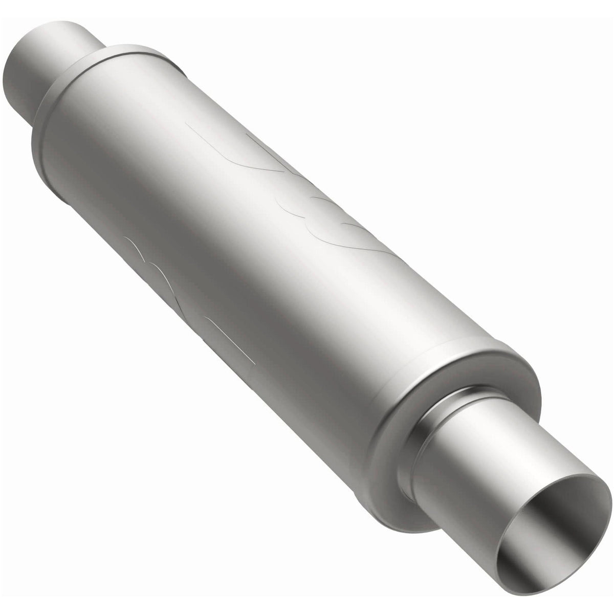 Magnaflow 4" Round Stainless Steel Magnapack Muffler 2.5" Inlet / 2.5" Outlet