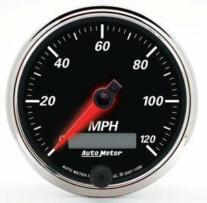 Auto Meter 3-3/8" SPEEDOMETER, 0-120 MPH, DESIGNER BLACK II - 1286