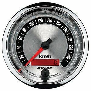Auto Meter 3-3/8" SPEEDOMETER, 0-260 KPH, AMERICAN MUSCLE - 1288-M