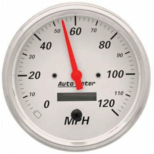 Auto Meter 5" SPEEDOMETER, 0-120 MPH, ARCTIC WHITE - 1389