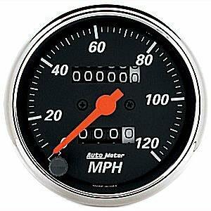 Auto Meter 3-1/8" SPEEDOMETER, 0-120 MPH, DESIGNER BLACK - 1476