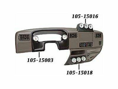 Auto Meter DASH CONSOLE LOWER, TRIPLE, 2-1/16", FORD SUPER DUTY 99-04 - 15018