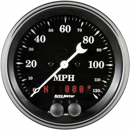 Auto Meter 3-3/8" GPS SPEEDOMETER, 0-120 MPH, OLD TYME BLACK - 1749