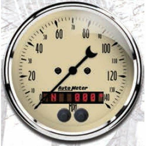 Auto Meter 3-3/8" GPS SPEEDOMETER, 0-120 MPH, ANTIQUE BEIGE - 1849