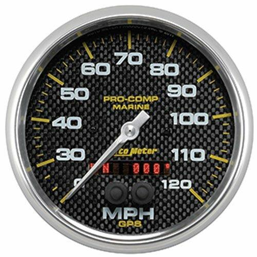 Auto Meter 5" GPS SPEEDOMETER, 0-120 MPH, MARINE CARBON FIBER - 200646-40