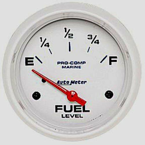 Auto Meter 2-5/8" FUEL LEVEL, 240-33 Ω, MARINE WHITE - 200761
