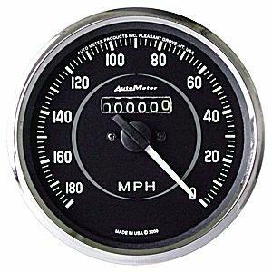 Auto Meter 4" SPEEDOMETER, 0-180 MPH, COBRA - 201005