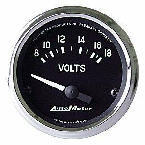 Auto Meter 2-1/16" VOLTMETER, 8-18V, COBRA - 201009