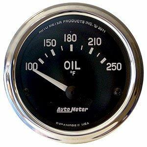 Auto Meter 2-1/16" OIL TEMPERATURE, 100-250 °F, COBRA - 201018