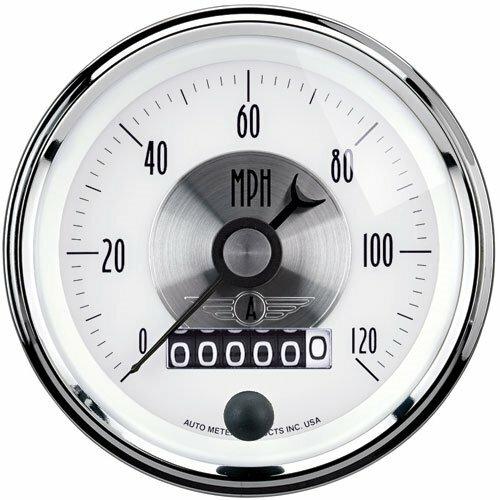 Auto Meter 3-3/8" SPEEDOMETER, 0-120 MPH, PRESTIGE PEARL - 2084