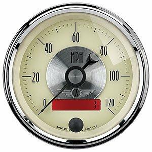 Auto Meter 3-3/8" SPEEDOMETER, 0-120 MPH, PRESTIGE ANTIQUE IVORY - 2087
