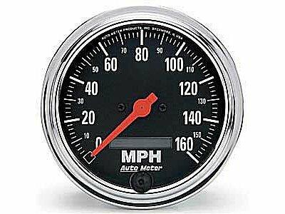 Auto Meter 3-3/8" SPEEDOMETER, 0-160 MPH, TRADITIONAL CHROME - 2489
