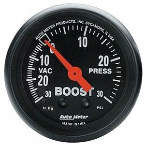 Auto Meter 2-1/16" BOOST/VACUUM, 30 IN HG/30 PSI, Z-SERIES - 2614