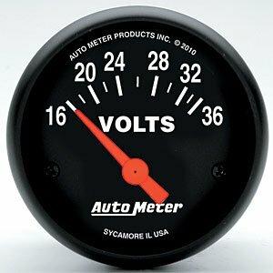Auto Meter 2-1/16" VOLTMETER, 16-36V, Z-SERIES - 2651