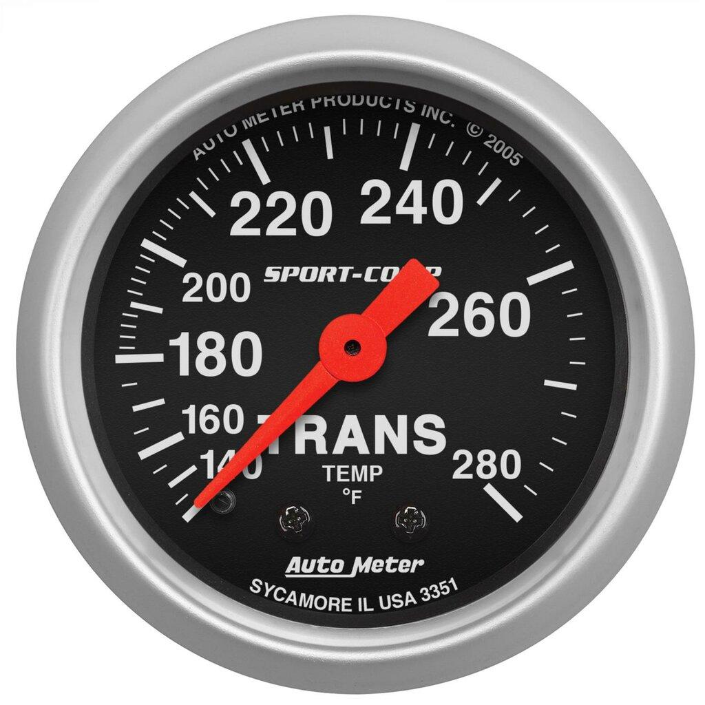 Auto Meter 2-1/16" TRANSMISSION TEMPERATURE, 140-280 °F, SPORT-COMP - 3351