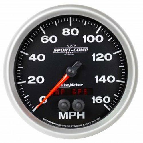 Auto Meter 5" GPS SPEEDOMETER, 0-160 MPH, SPORT-COMP II - 3681