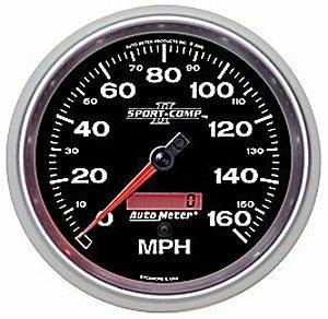 Auto Meter 5" SPEEDOMETER, 0-160 MPH, SPORT-COMP II - 3689