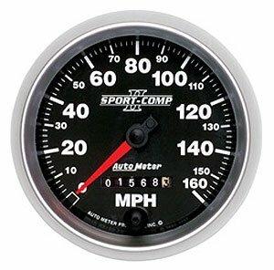 Auto Meter 3-3/8" SPEEDOMETER, 0-160 MPH, SPORT-COMP II - 3693