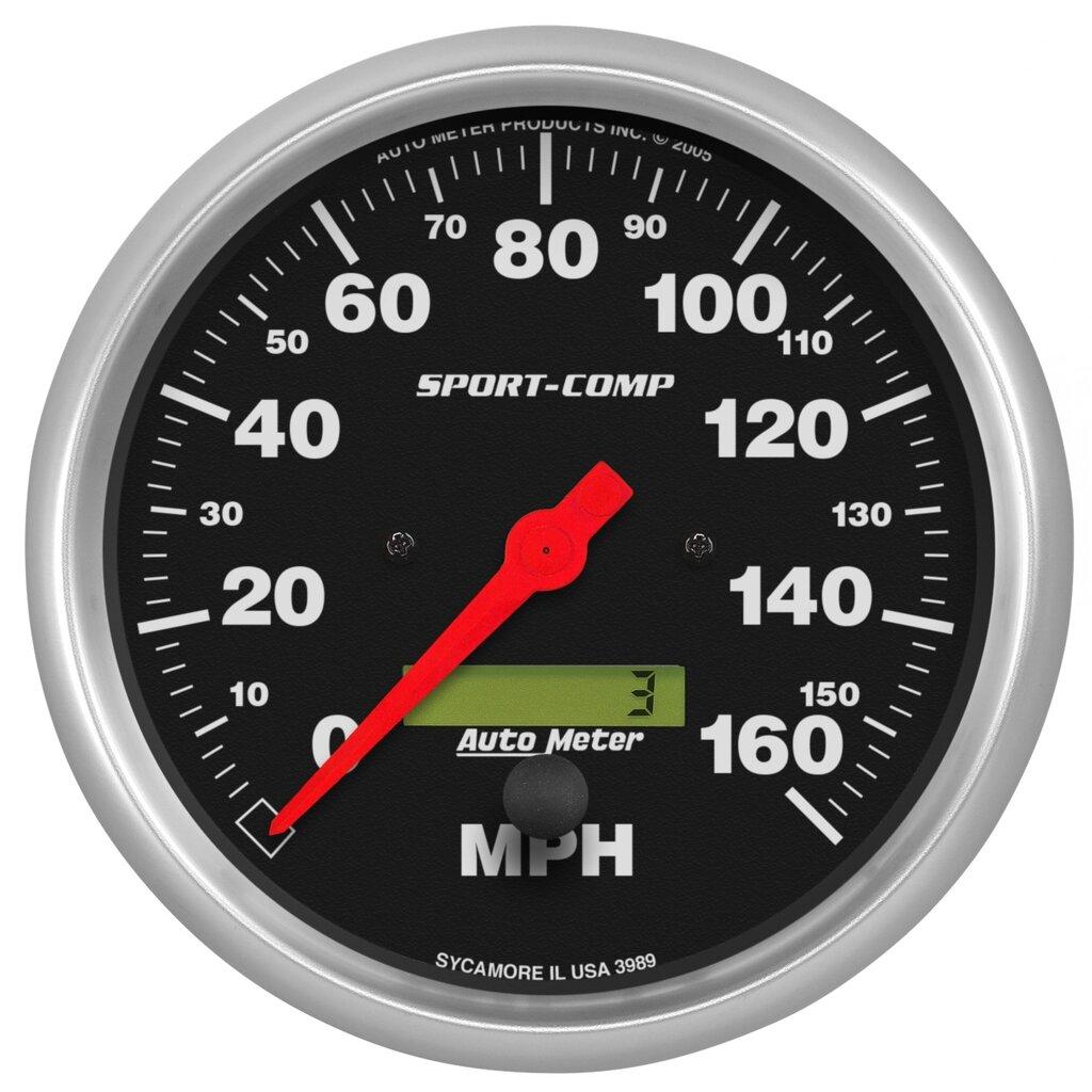 Auto Meter 5" SPEEDOMETER, 0-160 MPH, SPORT-COMP - 3989