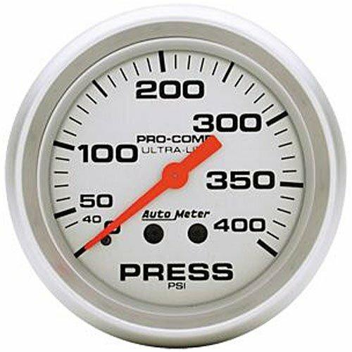 Auto Meter 2-5/8" PRESSURE, 0-400 PSI, ULTRA-LITE - 4424
