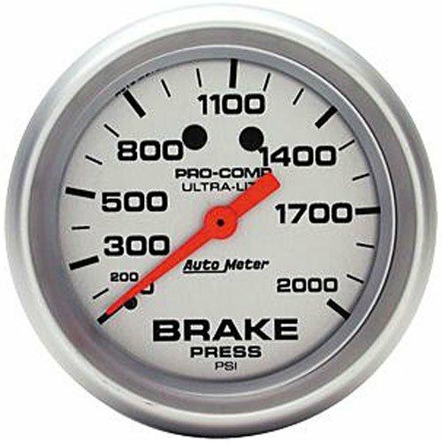 Auto Meter 2-5/8" BRAKE PRESSURE, 0-2000 PSI, ULTRA-LITE - 4426