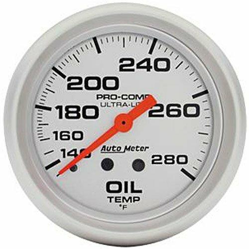 Auto Meter 2-5/8" OIL TEMPERATURE, 140-280 °F, ULTRA-LITE - 4441