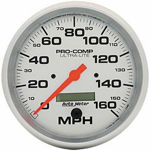 Auto Meter 5" SPEEDOMETER, 0-160 MPH, ULTRA-LITE - 4489