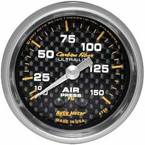 Auto Meter 2-1/16" AIR PRESSURE, 0-150 PSI, CARBON FIBER - 4720