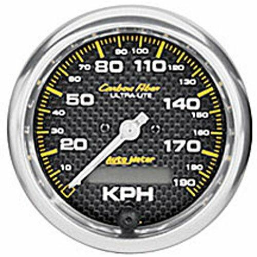 Auto Meter 3-3/8" SPEEDOMETER, 0-190 KPH, CARBON FIBER - 4787-M