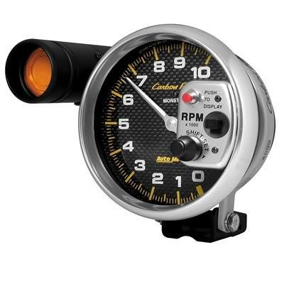 Auto Meter 5" PEDESTAL TACHOMETER, 0-10,000 RPM, CARBON FIBER - 4899