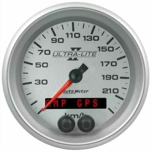 Auto Meter 3-3/8" SPEEDO, 225 km/h, GPS, ULTRA-LITE II - 4980-M