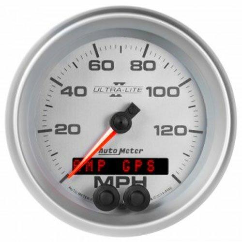 Auto Meter 3-3/8" GPS SPEEDOMETER, 0-140 MPH, ULTRA-LITE II - 4980