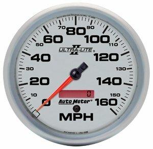 Auto Meter 5" SPEEDOMETER, 0-160 MPH, ULTRA-LITE II - 4989