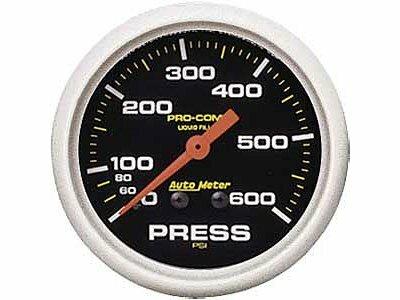 Auto Meter 2-5/8" PRESSURE, 0-600 PSI, LIQUID FILLED, PRO-COMP - 5425