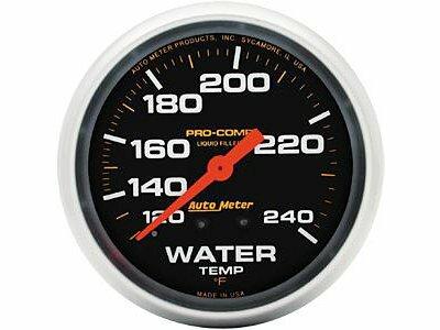 Auto Meter 2-5/8" WATER TEMPERATURE, 120-240 °F, LIQUID FILLED, PRO-COMP - 5432