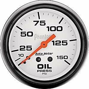 Auto Meter 2-5/8" OIL PRESSURE, 0-150 PSI, PHANTOM - 5823