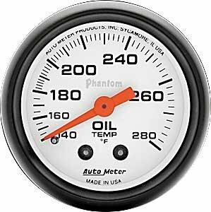 Auto Meter 2-5/8" OIL TEMPERATURE, 140-280 °F, PHANTOM - 5841