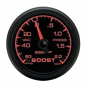 Auto Meter 2-1/16" BOOST/VACUUM, 60 CM/HG-2.0 BAR, ES - 5903-M
