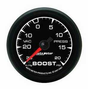 Auto Meter 2-1/16" BOOST/VACUUM, 30 IN HG/20 PSI, ES - 5907