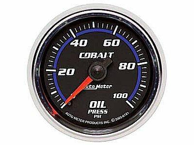 Auto Meter 2-1/16" OIL PRESSURE, 0-100 PSI, COBALT - 6121