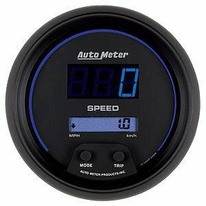Auto Meter 3-3/8" SPEEDOMETER, 0-260 MPH / 0-260 KM/H, COBALT DIGITAL - 6988