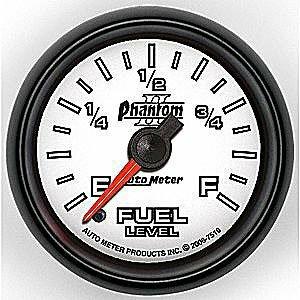 Auto Meter 2-1/16" FUEL LEVEL, PROGRAMMABLE 0-280 Ω, PHANTOM II - 7510