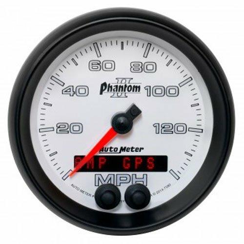 Auto Meter 3-3/8" GPS SPEEDOMETER, 0-140 MPH, PHANTOM II - 7580