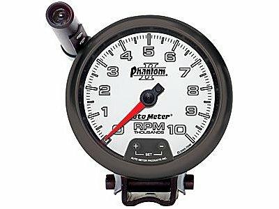 Auto Meter 3-3/4" PEDESTAL TACHOMETER, 0-10,000 RPM, PHANTOM II - 7590